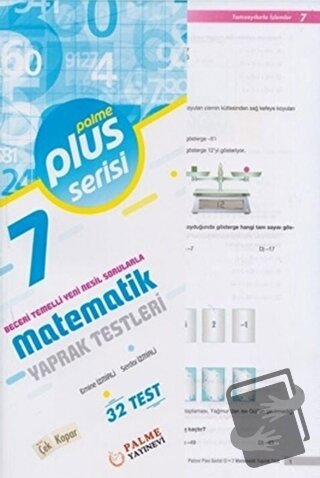 7. Sınıf Plus Serisi Matematik Yaprak Test - Emine İzmirli - Palme Yay