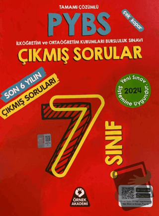 7. Sınıf PYBS Son 6 Yılın Çıkmış Soruları - Kolektif - Örnek Akademi -