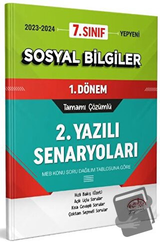 7. Sınıf Sosyal Bilgiler 1. Dönem Ortak Sınavı 2. Yazılı Senaryoları T