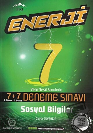 7. Sınıf Sosyal Bilgiler Enerji 7+7 Deneme Sınavı - Özgür Güvercin - P