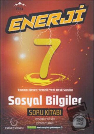 7. Sınıf Sosyal Bilgiler Enerji Soru Bankası - Erman Turan - Palme Yay