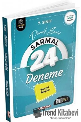 7. Sınıf Sosyal Bilgiler Sarmal 24 Deneme, Kolektif, Dinamo Yayınları,