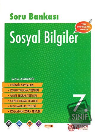 7. Sınıf Sosyal Bilgiler Soru Bankası - Şefika Arıdemir - 4 Adım Yayın