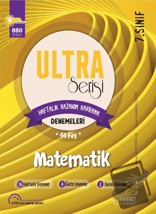 7. Sınıf Ultra Serisi Matematik Denemeleri 44 Föy - İsmet Aydoğmuş - P