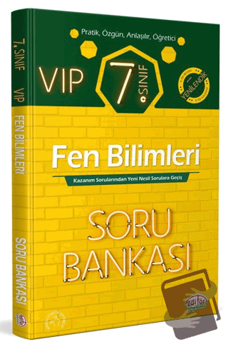 7. Sınıf VIP Fen Bilimleri Soru Bankası - Kolektif - Editör Yayınevi -