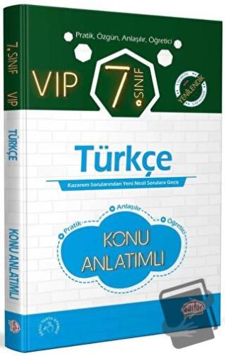 7. Sınıf VIP Türkçe Hızlı Konu Anlatımlı - Kolektif - Editör Yayınevi 