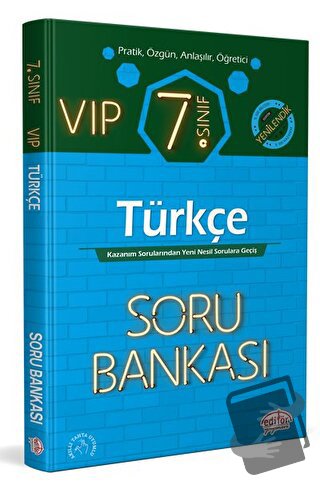 7. Sınıf VIP Türkçe Soru Bankası - Kolektif - Editör Yayınevi - Fiyatı