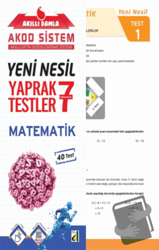 7. Sınıf Yeni Nesil Matematik Yaprak Testler - Kolektif - Damla Yayıne