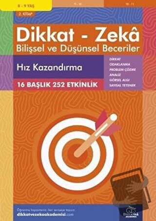 8-9 Yaş Dikkat - Zeka Bilişsel ve Düşünsel Beceriler 2. Kitap - Hız Ka