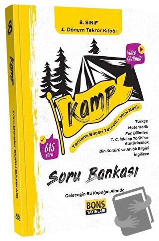 8. Sınıf 1. Dönem Kamp Tekrar Kitabı Soru Bankası - Kolektif - Bons Ya