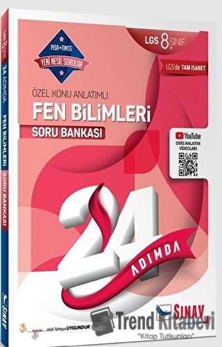 8. Sınıf 24 Adımda Fen Bilimleri Soru Bankası, Kolektif, Sınav Yayınla