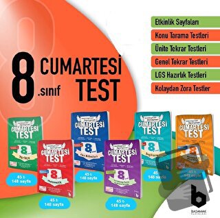 8. Sınıf Cumartesi Test Seti (6 Kitap) - Kolektif - Basamak Yayınları 