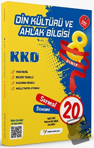 8. Sınıf Din Kültürü ve Ahlak Bilgisi 20 Sarmal Deneme - Halit Temiz -