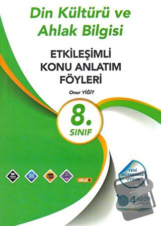 8. Sınıf Din Kültürü ve Ahlak Bilgisi Etkileşimli Konu Anlatım Föyleri