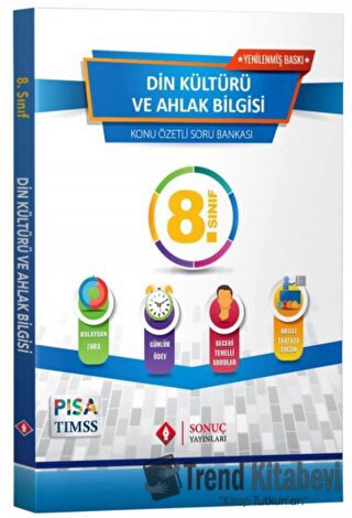 8. Sınıf Din Kültürü ve Ahlak Bilgisi Konu Özetli Soru Bankası Set, Ko