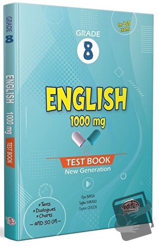 8. Sınıf English 1000 MG Test Book - Ceylan Çekcen - Editör Yayınevi -