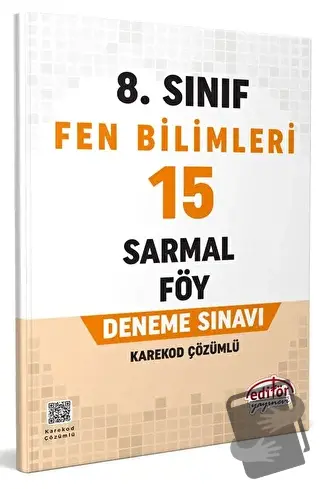 8. Sınıf Fen Bilimleri 15 Sarmal Föy Deneme Sınavı - Kolektif - Editör