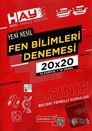 8. Sınıf Fen Bilimleri HAY Branş Deneme - Kolektif - Teas Press - Fiya