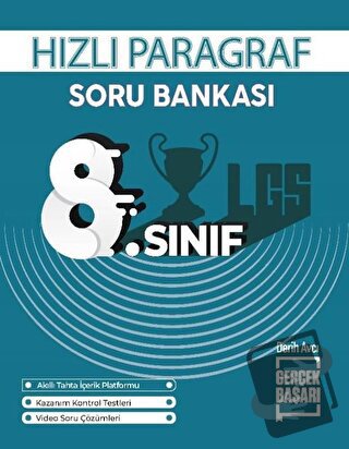 8. Sınıf Hızlı Paragraf Soru Bankası - Derih Avcı - Gerçek Başarı Yayı