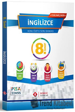 8. Sınıf İngilizce Konu Özetli Soru Bankası, Kolektif, Sonuç Yayınları