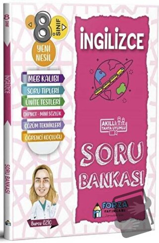 8. Sınıf İngilizce Soru Bankası - Burcu Öziç - Forza Yayınları - Fiyat