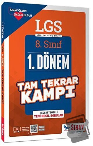 8. Sınıf LGS 1. Dönem Çözümlü Tam Tekrar Kampı, Kolektif, Sınav Yayınl