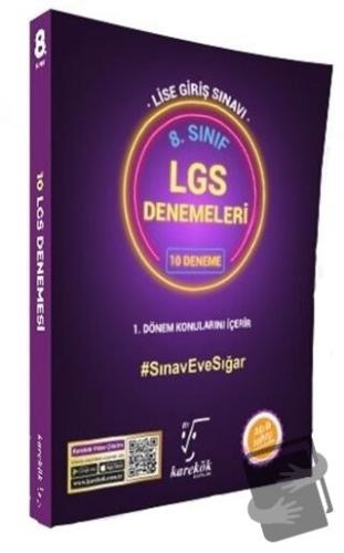 8. Sınıf LGS 1. Dönem Konuları 10 Deneme Sınavı Seti - Kolektif - Kare