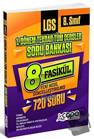 8. Sınıf LGS 1. Dönem Tekrar Tüm Dersler Soru Bankası, Kolektif, Çapa 