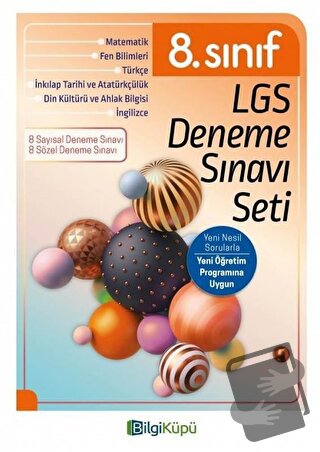 8. Sınıf LGS Deneme Sınavı Seti - Kolektif - Bilgi Küpü - Fiyatı - Yor