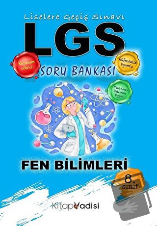 8. Sınıf LGS Fen Bilimleri Soru Bankası - Hüseyin Toker - Kitap Vadisi