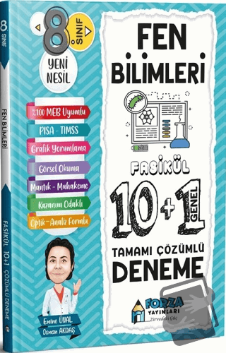 8. Sınıf LGS Fen Bilimleri Tamamı Çözümlü Fasikül 10 Branş 1 Genel Den