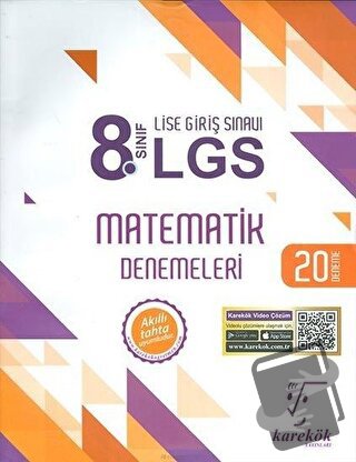 8. Sınıf LGS Matematik Denemeleri - Kolektif - Karekök Yayıncılık - Fi