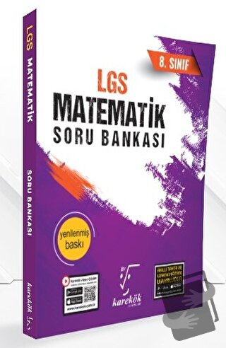 8. Sınıf LGS Matematik Soru Bankası - Kolektif - Karekök Yayıncılık - 