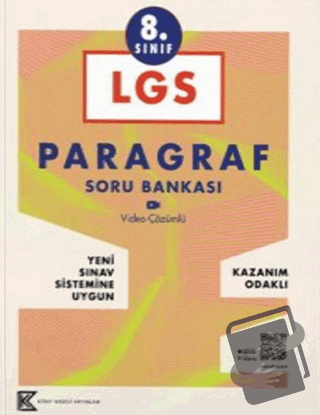 8. Sınıf LGS Paragraf Soru Bankası - Kolektif - Kitap Vadisi Yayınları