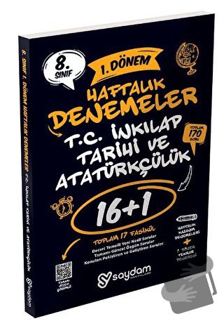 8. Sınıf LGS T.C. İnkılap Tarihi Ve Atatürkçülük 1. Dönem 16+1 Haftalı