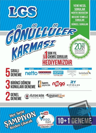 8. Sınıf LGS Tüm Dersler Deneme Seti - Kolektif - Gönüllüler Karması -