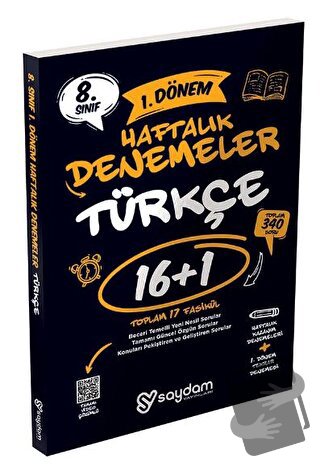 8. Sınıf LGS Türkçe 1. Dönem 16+1 Haftalık Kazanım Denemeleri - Kolekt