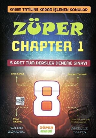 8. Sınıf LGS Züper Chapter 1 Tüm Dersler 5 Deneme - Kolektif - Platon 