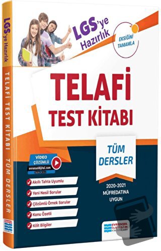 8. Sınıf LGS'ye Hazırlık Tüm Dersler Telafi Test Kitabı - Kolektif - E