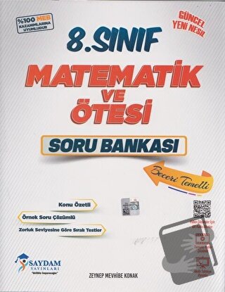 8. Sınıf Matematik ve Ötesi Soru Bankası - Zeynep Mevhibe Konak - Sayd