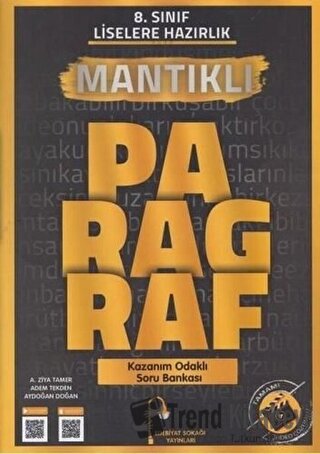 8. Sınıf Paragraf Mantıklı Soru Bankası, Kolektif, Edebiyat Sokağı Yay