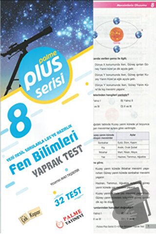 8. Sınıf Plus Serisi Fen Bilimleri Yaprak Test - Yasemin Ayan Taşdemir