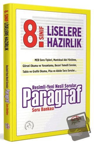 8. Sınıf Resimli Yeni Nesil Sorularla Paragraf Soru Bankası - Turgut M