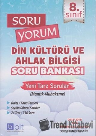 8. Sınıf Soru Yorum Din Kültürü ve Ahlak Bilgisi Soru Bankası, Kolekti