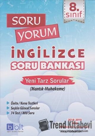 8. Sınıf Soru Yorum İngilizce Soru Bankası, Kolektif, Bulut Eğitim ve 