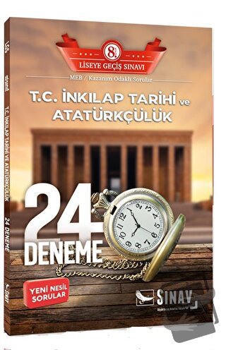 8. Sınıf T.C. İnkılap Tarihi ve Atatürkçülük 24 Deneme, Kolektif, Sına