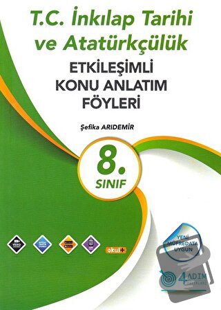 8. Sınıf T.C. İnkılap Tarihi ve Atatürkçülük Etkileşimli Konu Anlatım 