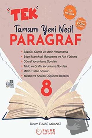 8. Sınıf Tek Paragraf Tamamı Yeni Nesil Soru Kitabı - Didem Elmas Ayka