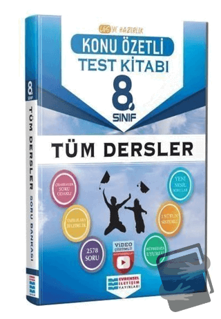 8. Sınıf Tüm Dersler Konu Özetli Video Çözümlü Test Kitabı - Kolektif 