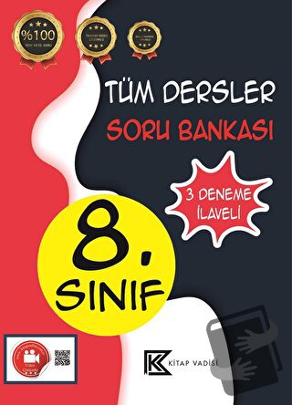 8. Sınıf Tüm Dersler Soru Bankası Video Çözümlü - Kolektif - Kitap Vad